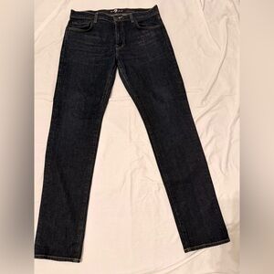 Men's Seven for all Mankind Adrien Jeans Dark Wash 33 EUC